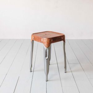 Finley Iron and Leather Stools