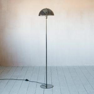 Smokey Grey Bonnet Floor Lamp