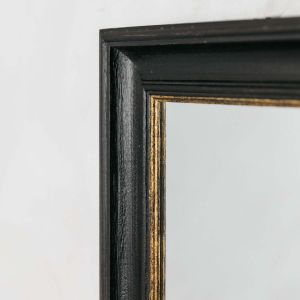Blake Medium Black and Gold Antiqued Mirror
