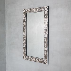 Maxi Grey Mother of Pearl Mirror