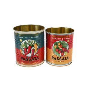 Set of Two Passata Tins