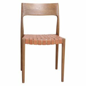 Everly Brown Leather Chair
