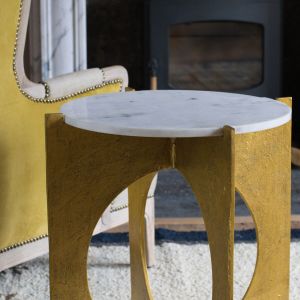 Ronin Round Marble Side Table