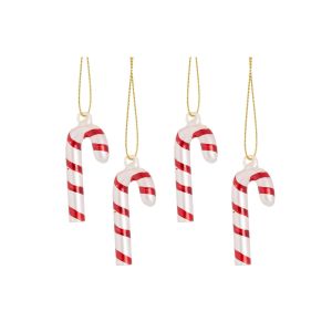 Set of Four Candy Cane Decorations