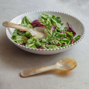 Natural Horn Salad Servers