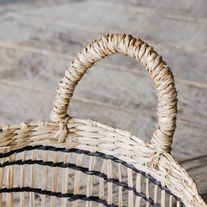 Set of Two Open Weave Baskets