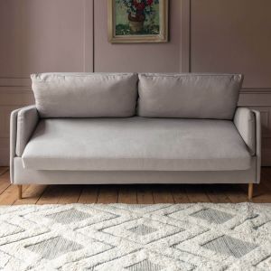 Edwina Grey Beige Caleido Linen Sofa Bed 