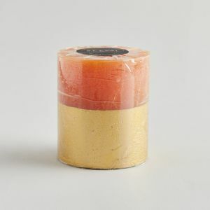 Orange and Cinnamon Gold Dipped Candle