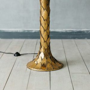 Gold Tropicana Palm Tree Floor Lamp