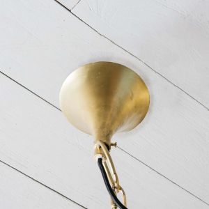 Harlow Large Brass Pendant