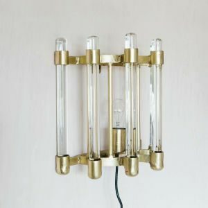 Glass Rod Wall Sconce