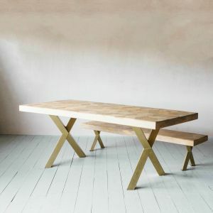 Faye Parquetry Dining Table