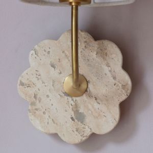 Stone Flower Wall Sconce