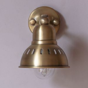 Abe Antique Brass Adjustable Wall Light
