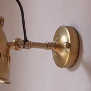 Alec Antique Brass Adjustable Wall Light