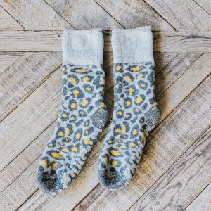 Leopard Printed Slipper Socks