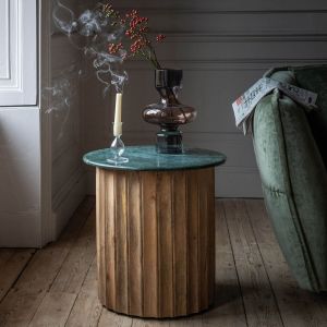 Parker Green Marble Side Table