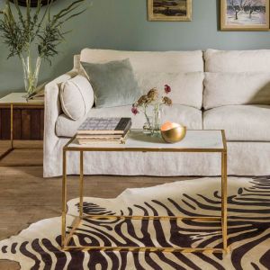Odell Gold and Marble Coffee Table