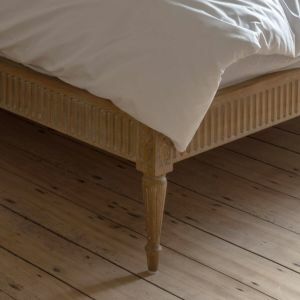 Alize King Size Natural Linen Bed