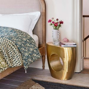 Gold Cut Out Side Table