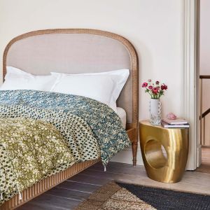 Alize King Size Natural Linen Bed