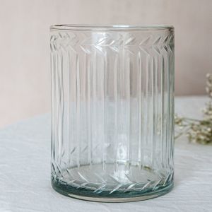 Glass Etched Vase