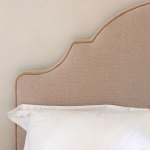 Adelaide Natural Linen King Size Bed