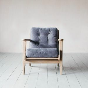 Dylan Grey Velvet Armchair