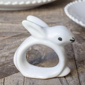 Ceramic Rabbit Napkin Ring