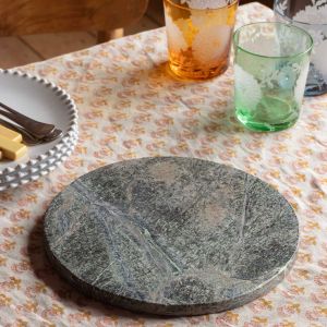 Round Green Marble Placemat