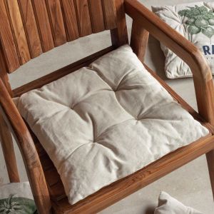 Set of Four Vegetable Print Seat Pads