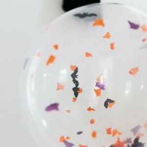 Pack of Five Halloween Confetti Balloons