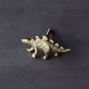 Gold Stegosaurus Knob