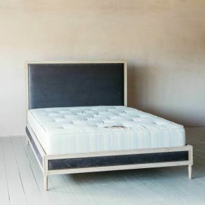 Luna Grey Velvet King Size Bed