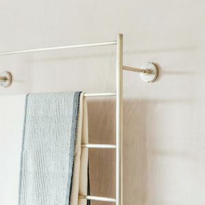 Trent Large Silver Mounted Towel Rack