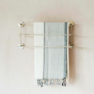 Trent Small Silver Mounted Towel Rack
