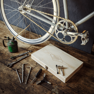 Bicycle Tool Kit in Wooden Box