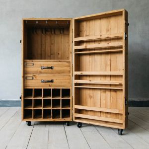 Wine Trunk Cabinet