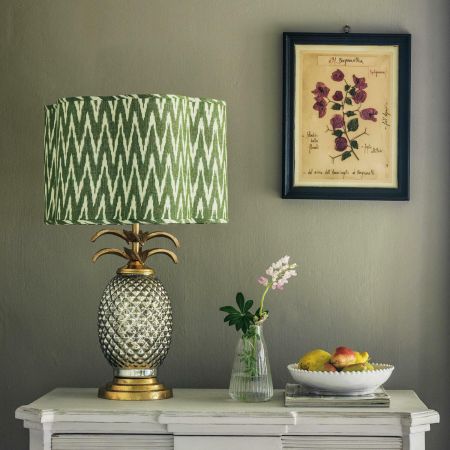 Silver and Gold Pineapple Lamp