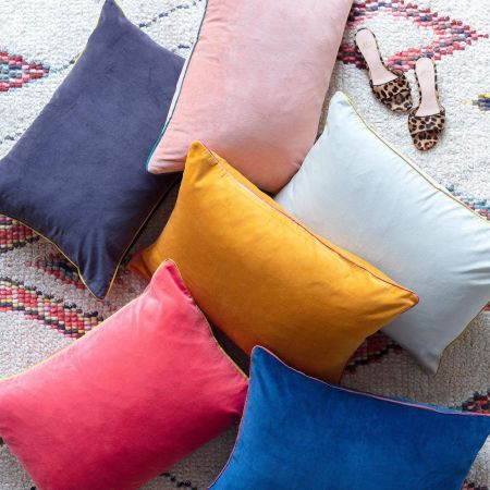 Amara Large Rectangular Velvet Cushions