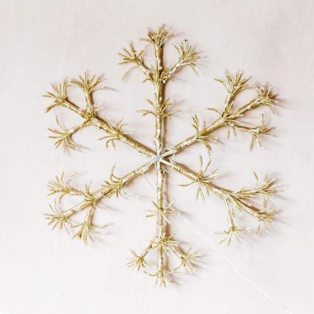 Gold LED Snowflake