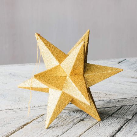 Large Gold Glitter Star