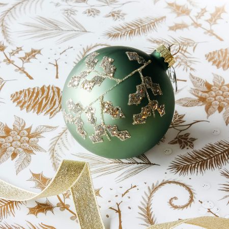 Holly Green Bauble