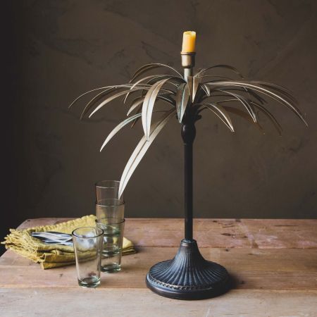 Palm Candle Holder