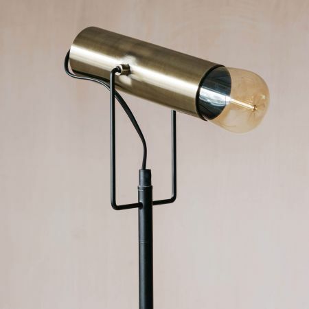 Brushed Brass Angle Lamp