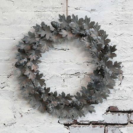 Iron Pinecone Wreath