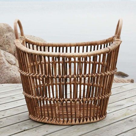French Rattan Basket