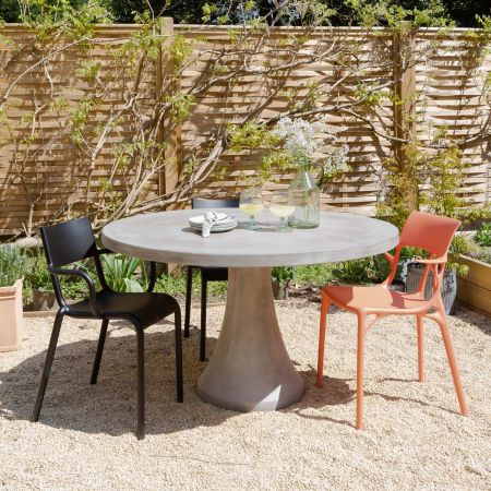 Round Concrete Outdoor Table