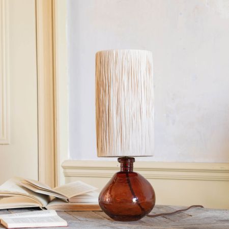 Lennox Dark Amber Table Lamp with Shade