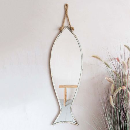 Tall Hanging Fish Mirror